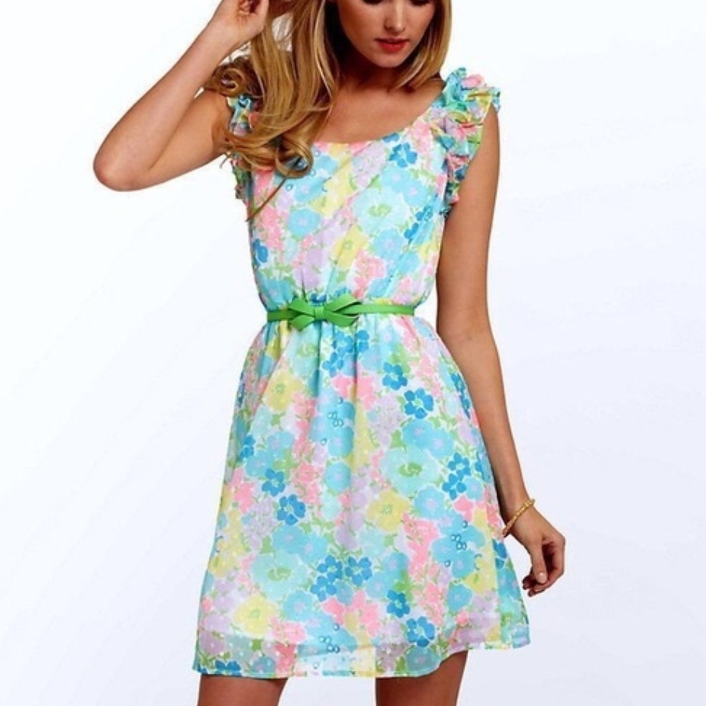 Lilly Pulitzer Neon Floral Danna Dress Spring